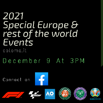 2021 Special Europe & rest of the world Events