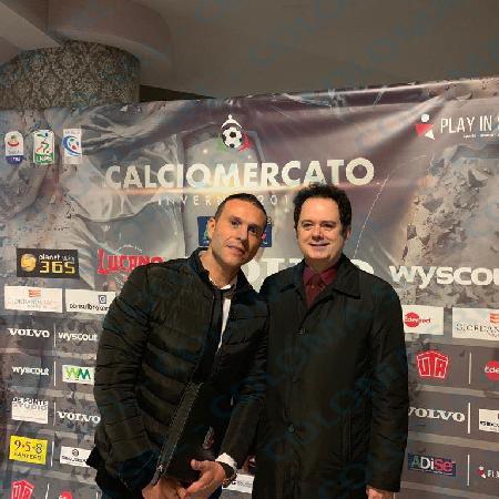 Coloma con il Presidente del Miami United a Milano