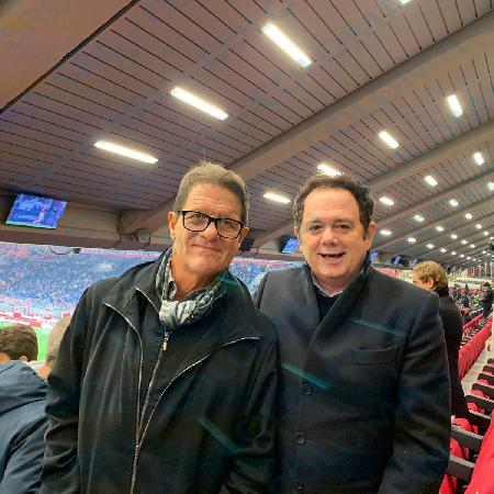 Coloma con Fabio Capello e Massimo Boldi a San Siro per Milan-Spal