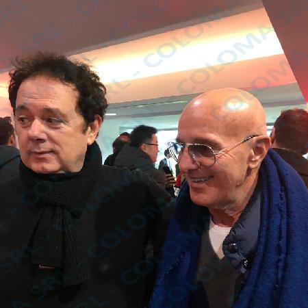 Coloma con Arrigo Sacchi ed Adriano Galliani a Milan-Sampdoria